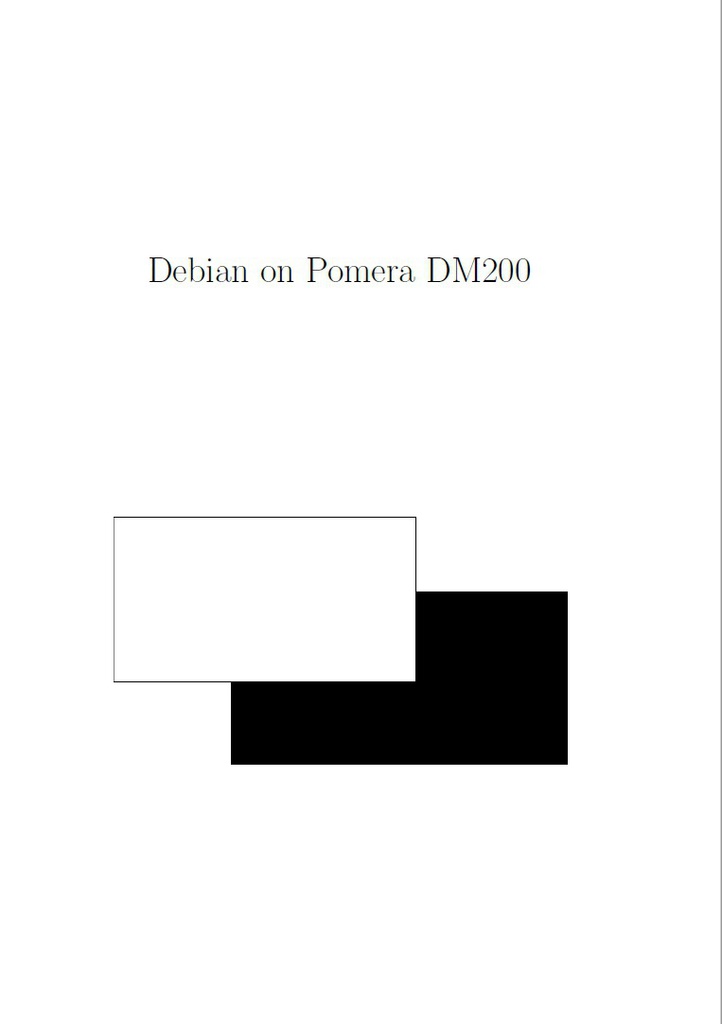 Debian on Pomera DM200