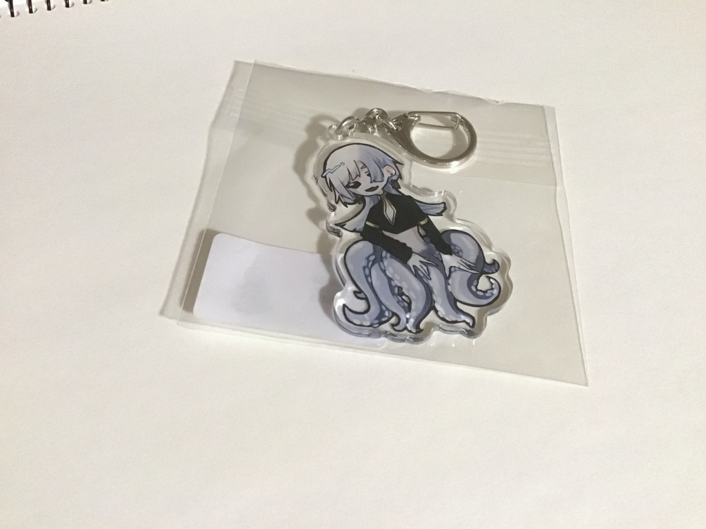自創作アクリルキーホルダー(白墨)