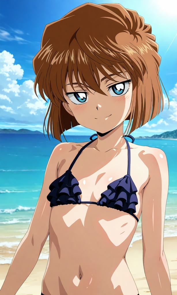 灰原哀と水着デート