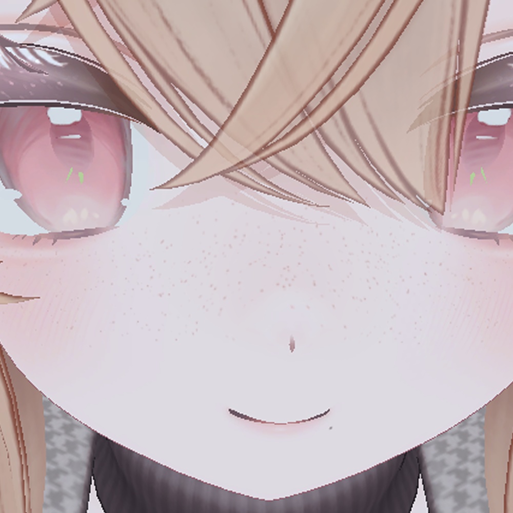 【EKu】ナチュラル make up Texture【そばかす&ほくろ付き】