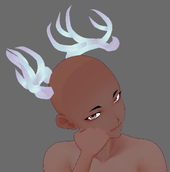 Crystal antler hair preset