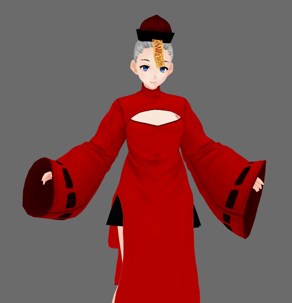 female jiangshi zombie costume