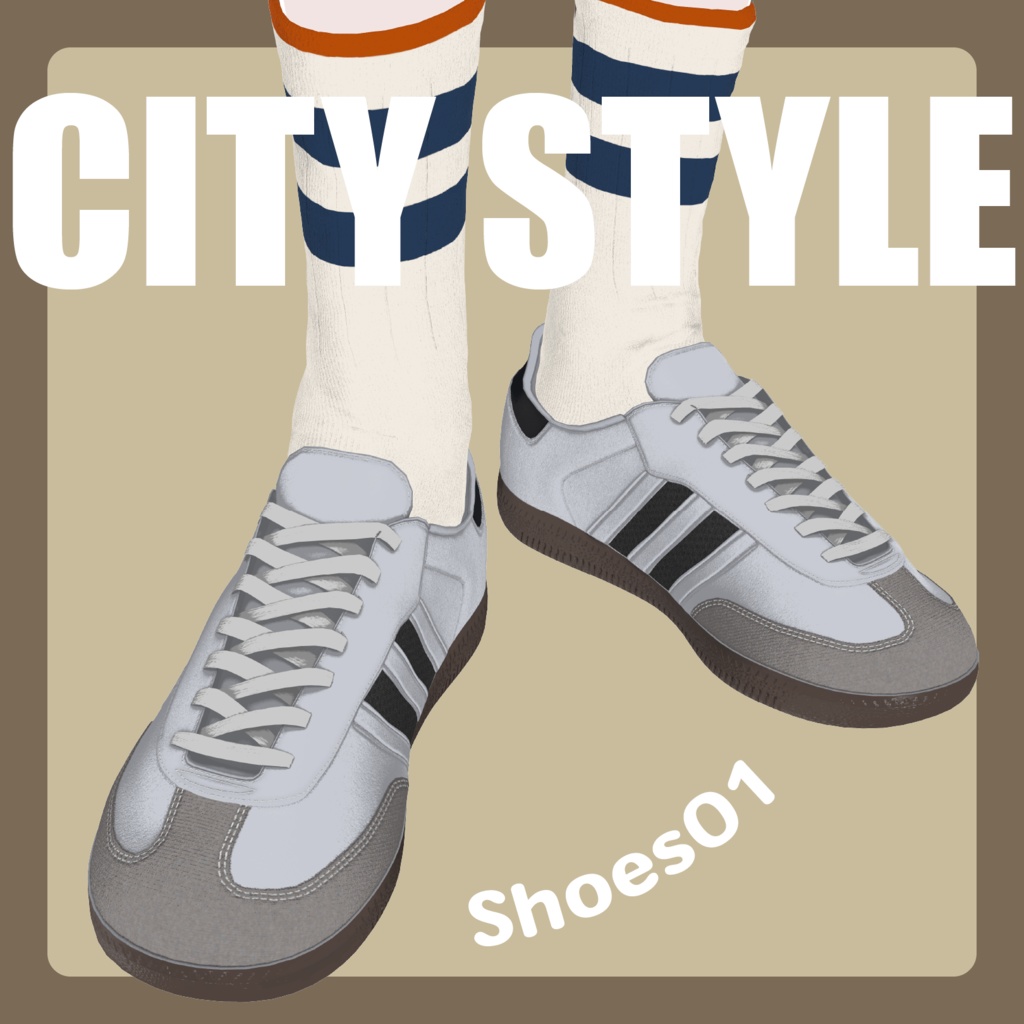 【VRC Shoes】Shoes01［ 7 アバター対応 / MA設定済み］