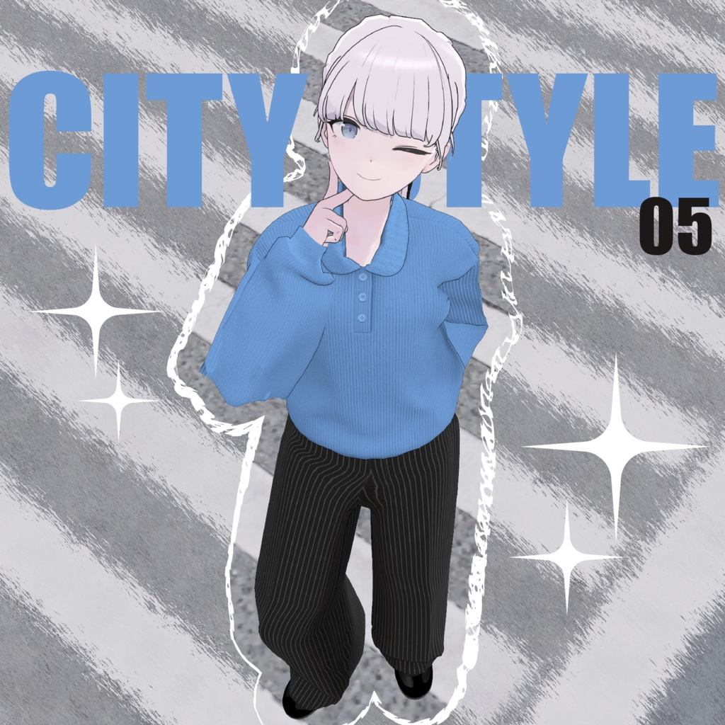 【VRC Outfit】CityStyle05［ 7 アバター対応 / MA設定済み］