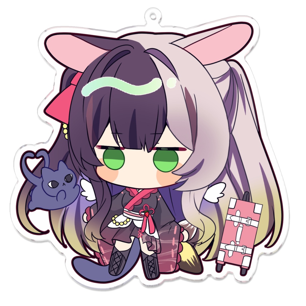 黒雪いちごアクリルキーホルダー