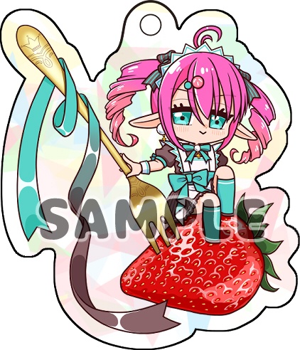 ホログラムアクキー/いちごロズリィ