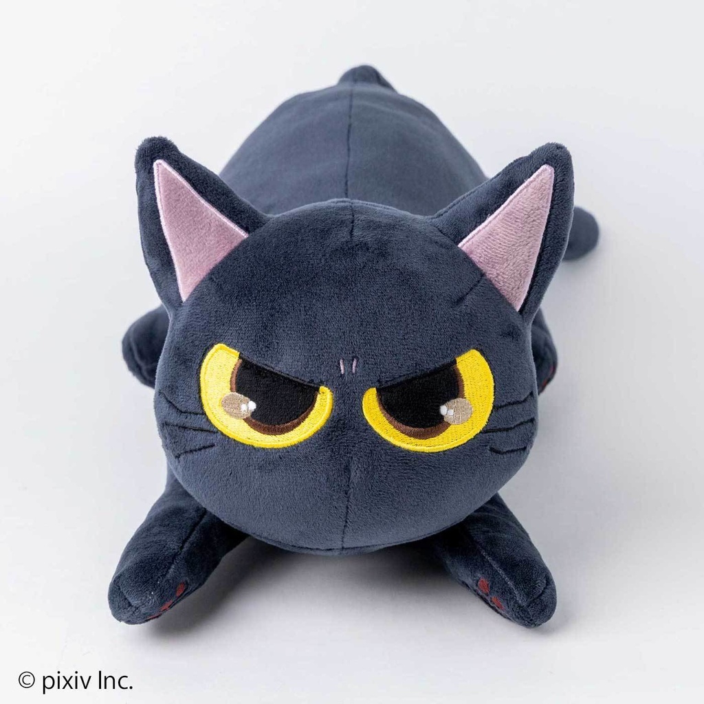 ニャーと!展×猫部 おしおしお もっちり黒猫ぬいぐるみ