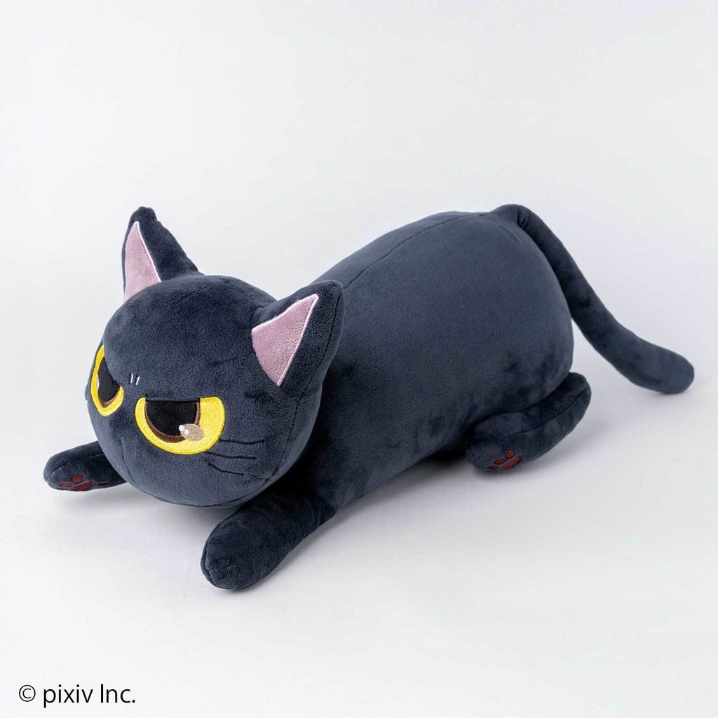 ニャーと!展×猫部 おしおしお もっちり黒猫ぬいぐるみ