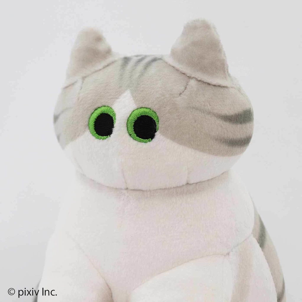 ニャーと!展×猫部 nanana もっちりサバ白ぬいぐるみ