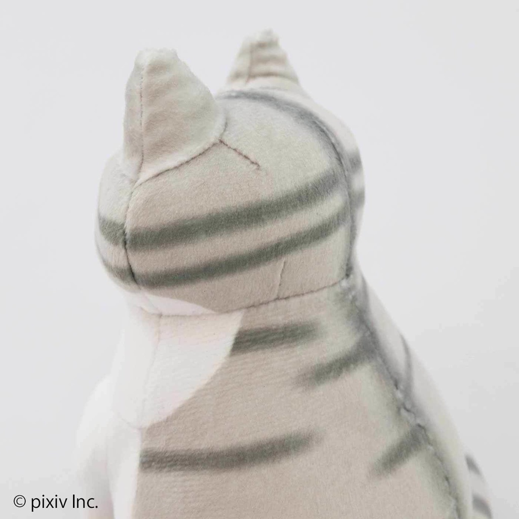 ニャーと!展×猫部 nanana もっちりサバ白ぬいぐるみ