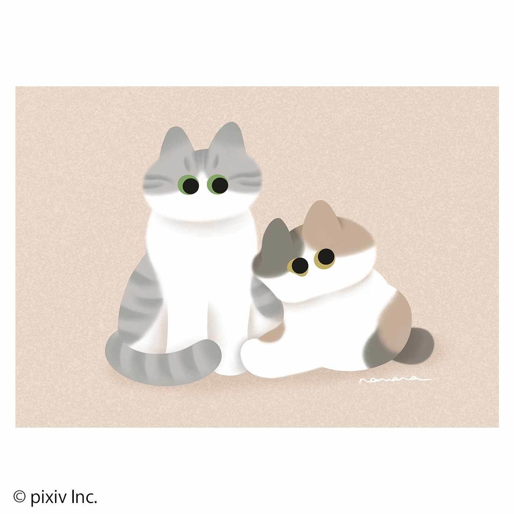 ニャーと!展×猫部 nanana もっちりサバ白ぬいぐるみ