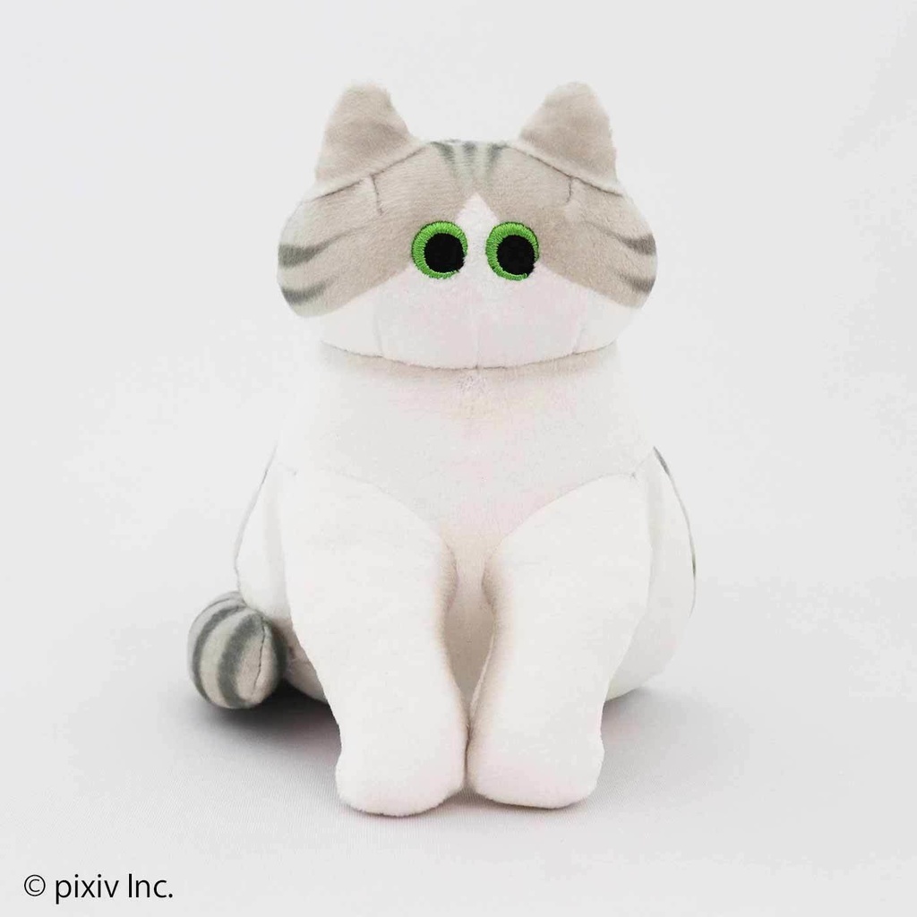 ニャーと!展×猫部 nanana もっちりサバ白ぬいぐるみ