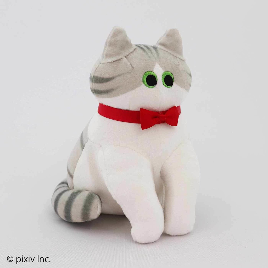 ニャーと!展×猫部 nanana もっちりサバ白ぬいぐるみ