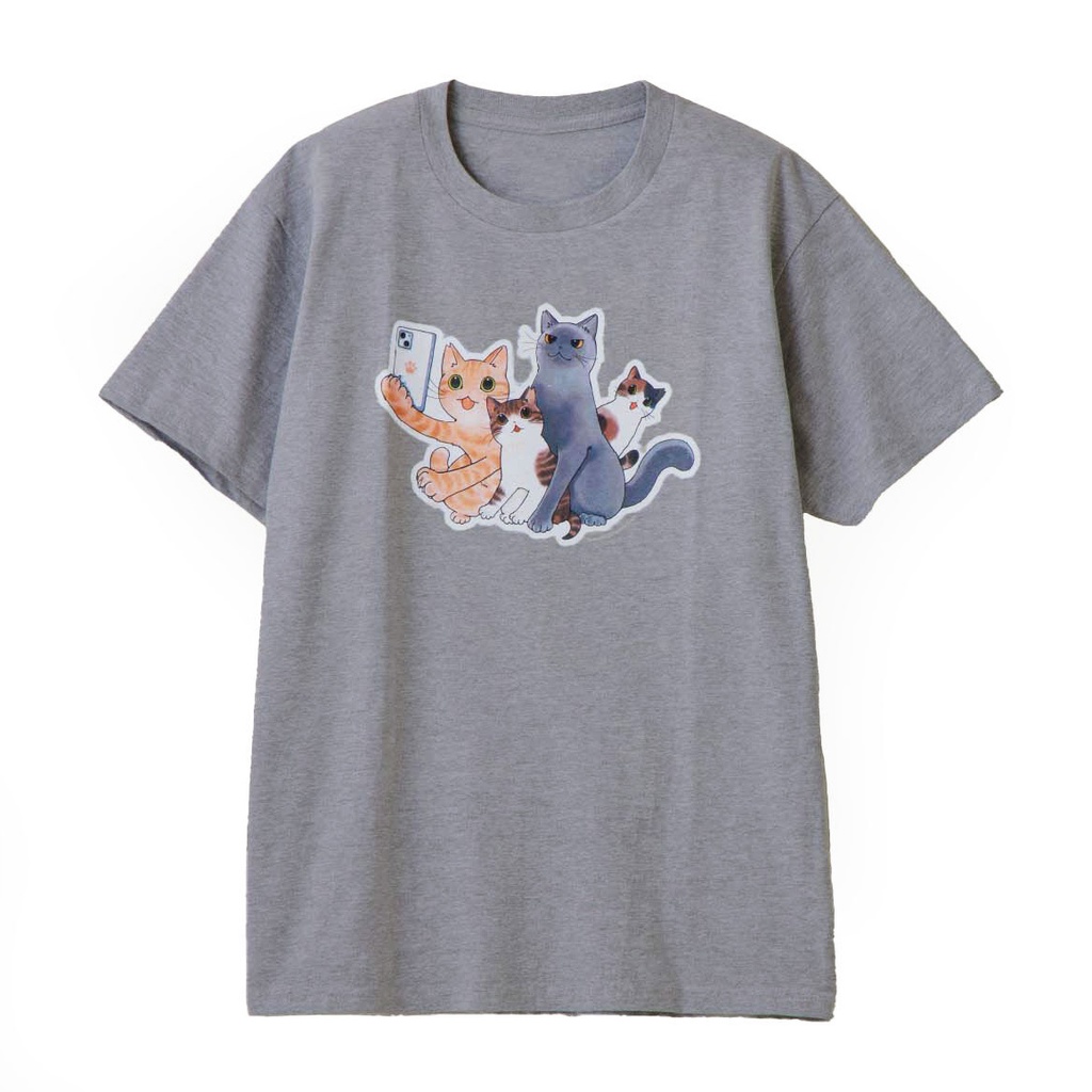 山野りんりん×猫部　地域猫チャリティーTシャツ（自撮り猫ちゃん）