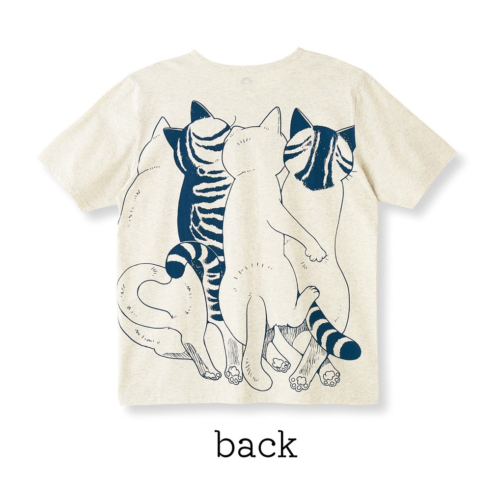 山野りんりん×猫部 猫好き猛アピールTシャツ〈ぴったりスヤスヤ〉