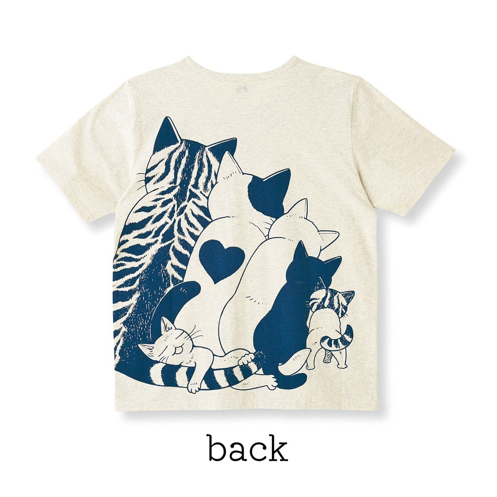 山野りんりん×猫部 猫好き猛アピールTシャツ〈ニャーニャートレイン〉