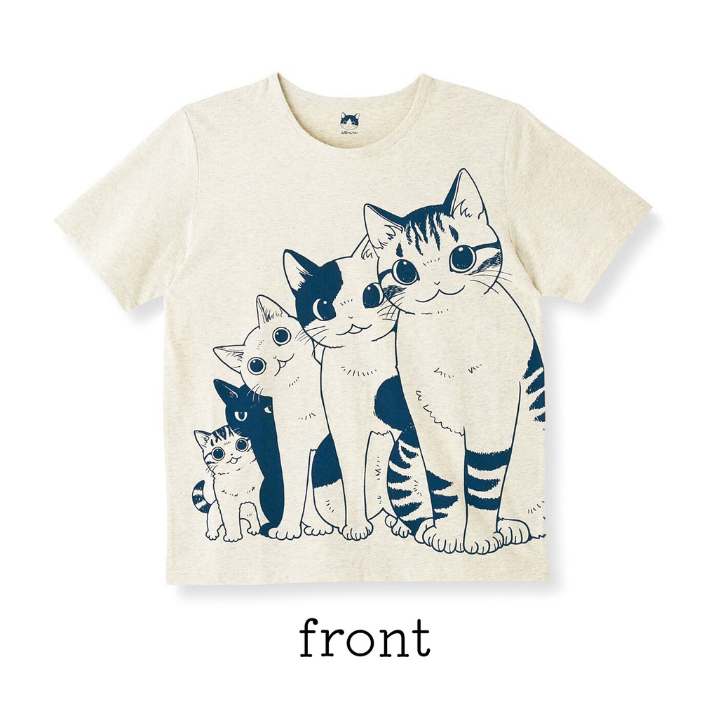 山野りんりん×猫部　猫好き猛アピールTシャツ〈ニャーニャートレイン〉