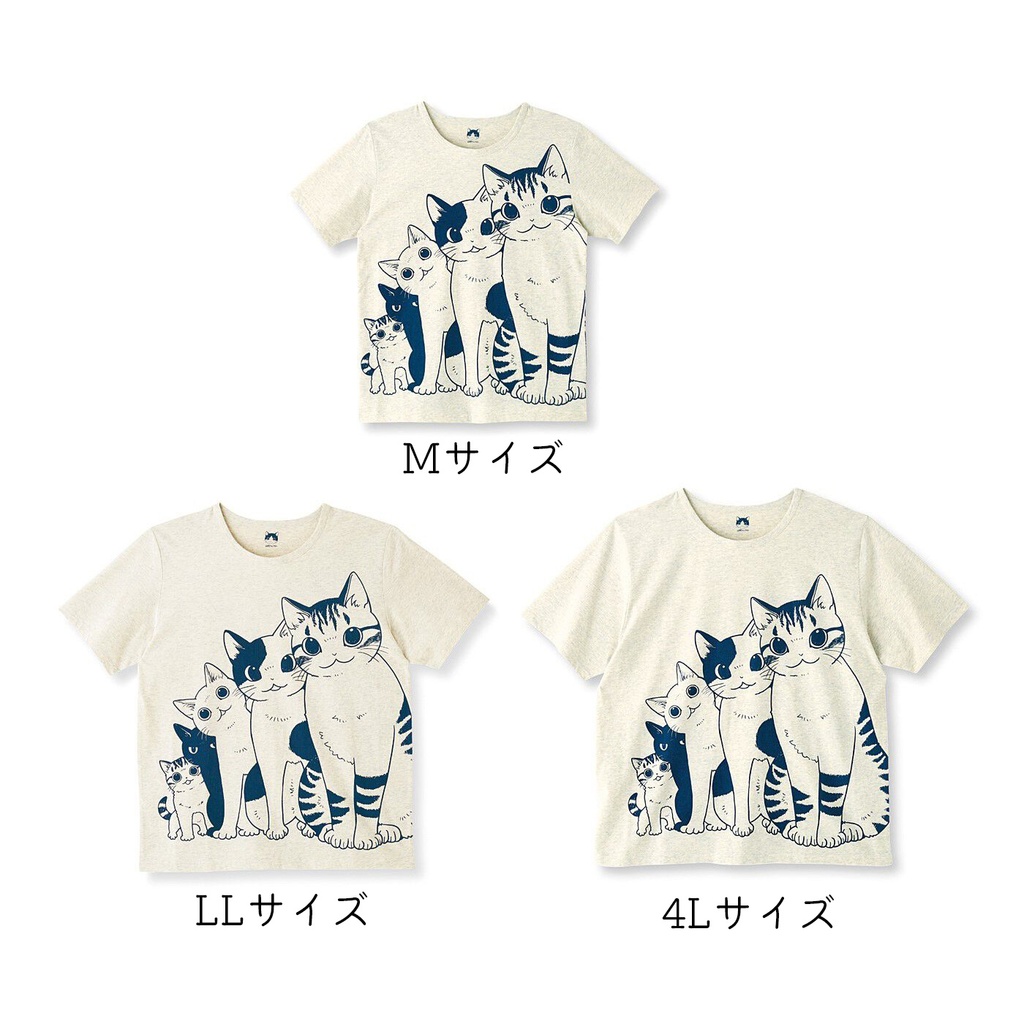 山野りんりん×猫部 猫好き猛アピールTシャツ〈ニャーニャートレイン〉