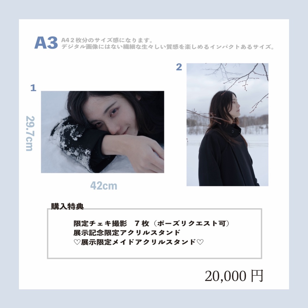 写真展「落雪」作品販売　A3