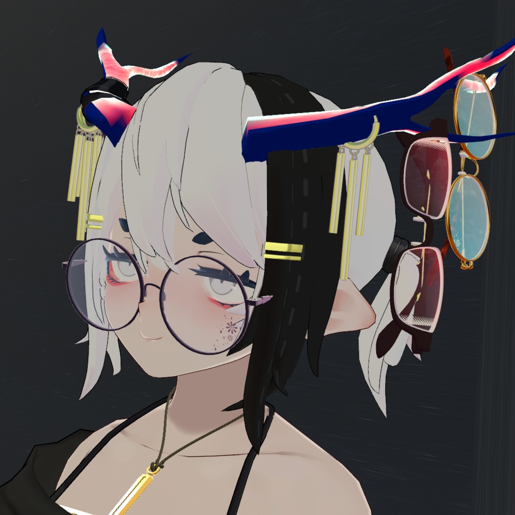 【アクセサリー】街歩きおでかけコーデ メガネセット3種