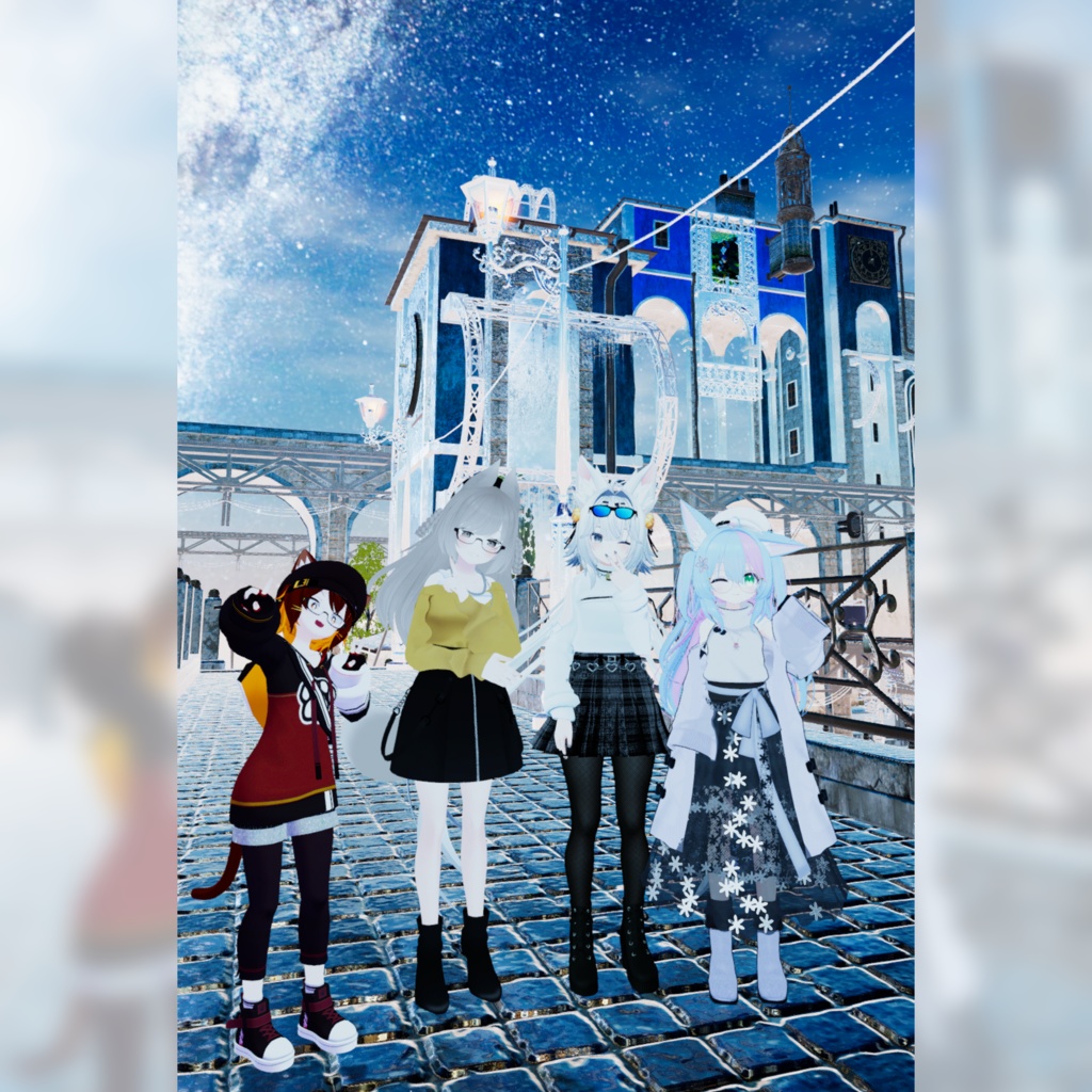 【アクセサリー】街歩きおでかけコーデ メガネセット3種