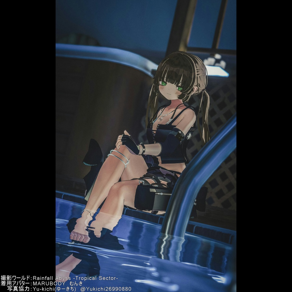 【衣装】重ね着タイプ水着:スエリア【76アバター対応】