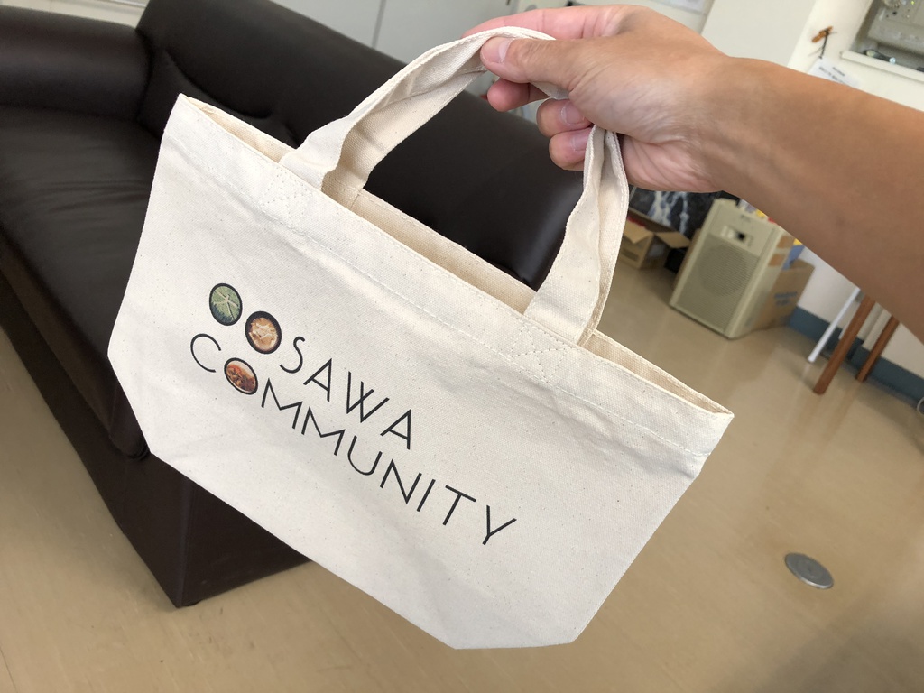 トートバッグ - 小(大沢コミュニティロゴ)