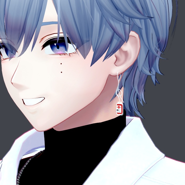 輸血パックピアス / BloodPackPierce【VRChat向けアクセサリー】