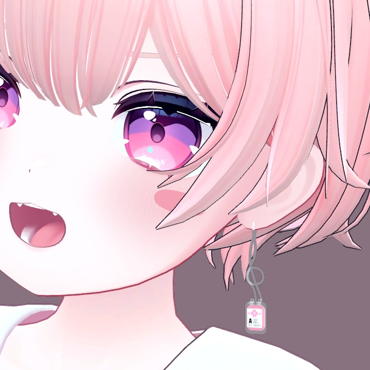 輸血パックピアス / BloodPackPierce【VRChat向けアクセサリー】