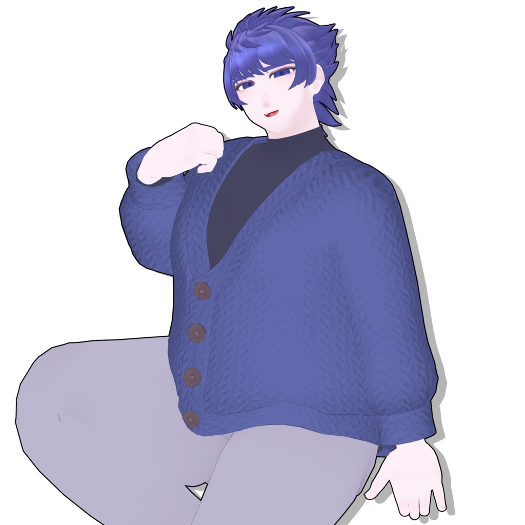 【ぽっちゃり男性アバター】佐渡エス -SawatariEsu-【VRChat向け3Dモデル】