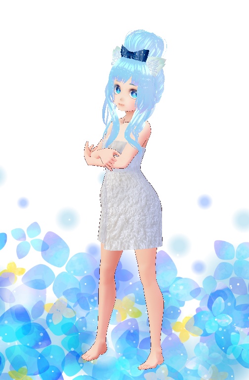 【VRoid用】バスタオルワンピース