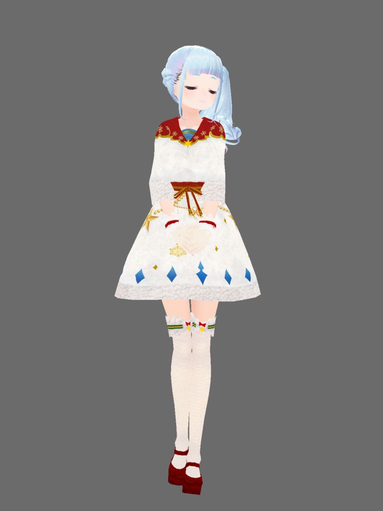 【VRoid】クリスマス衣装❄赤と白2色