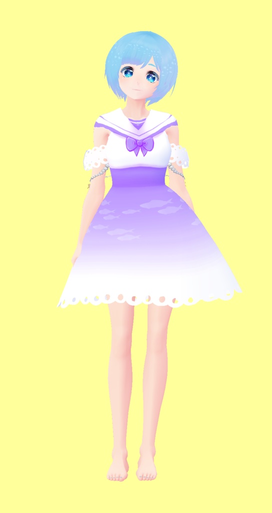 【Vroid】セーラーワンピース