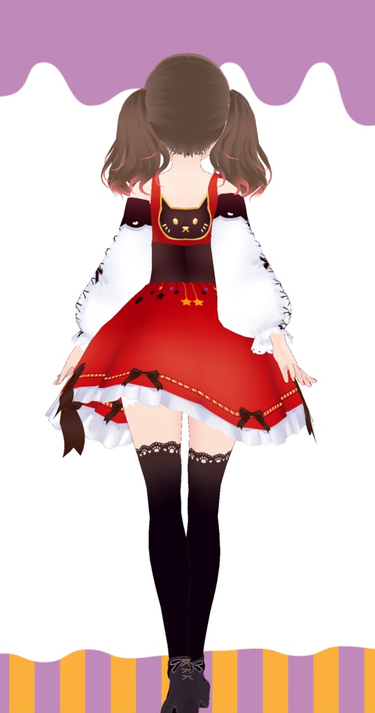 【Vroid】ボリュームツインテール