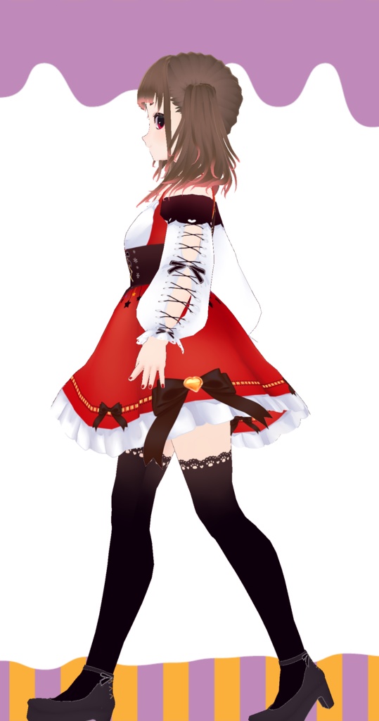 【Vroid】ボリュームツインテール