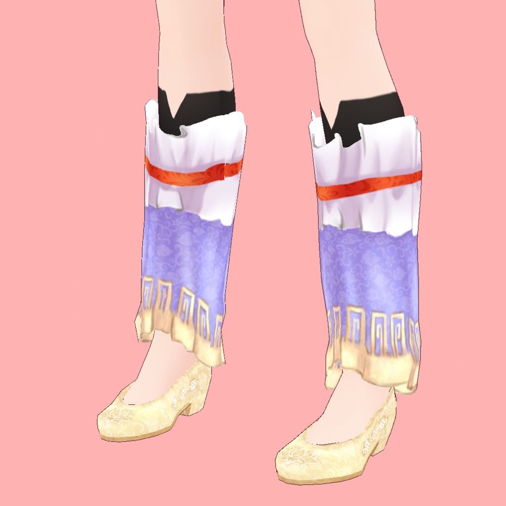 【Vroid】チャイナ服 【ブルー&ピンク】