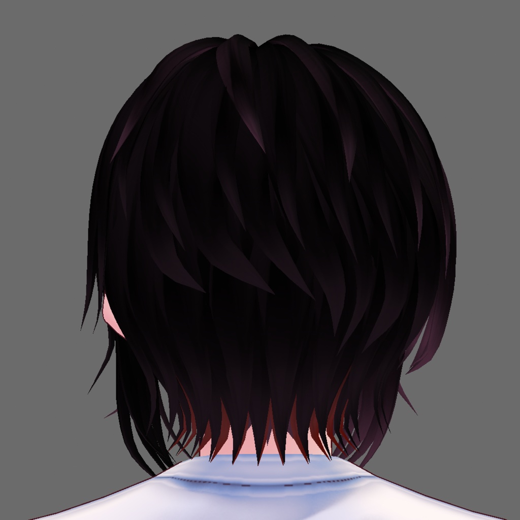 【Vroid】ゆるパーマアシメ(ユニセックス)