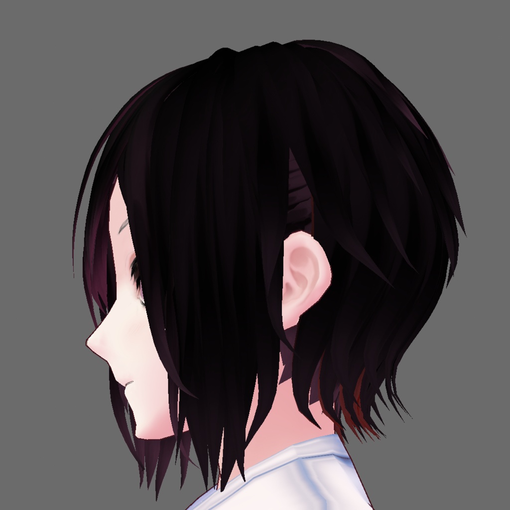 【Vroid】ゆるパーマアシメ(ユニセックス)