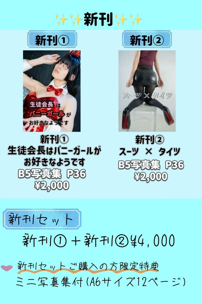 【写真集】新刊セット  生徒会長とスーツ