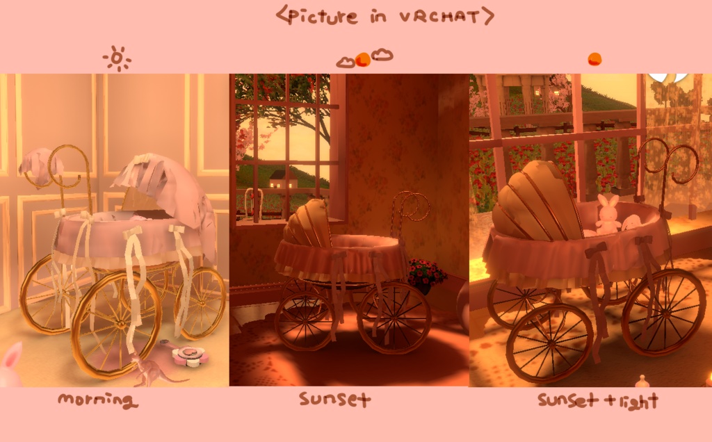 赤ちゃん ゆりかご baby cradle,bed/vrchat