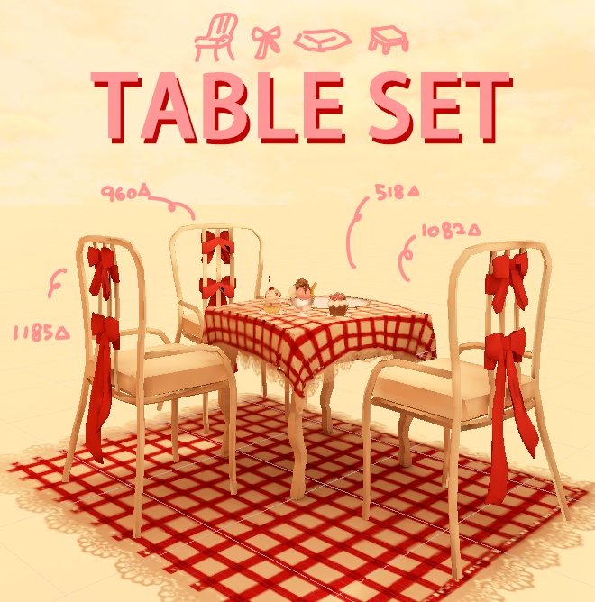 テーブル table set