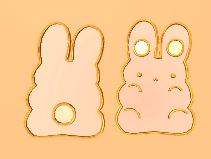cutie bunny set/うさぎピンSET