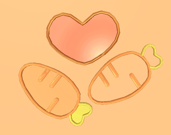 cutie bunny set/うさぎピンSET