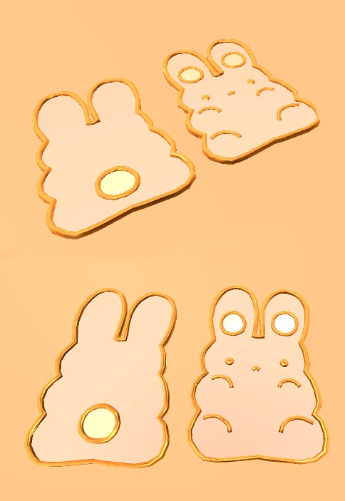 cutie bunny set/うさぎピンSET