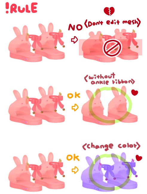 うさぎ choux shoes set /bunny doll,pin,ribbon