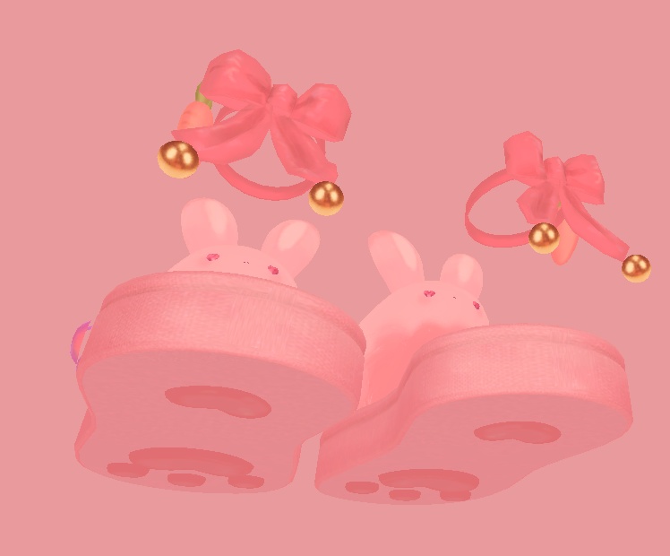 うさぎ choux shoes set /bunny doll,pin,ribbon
