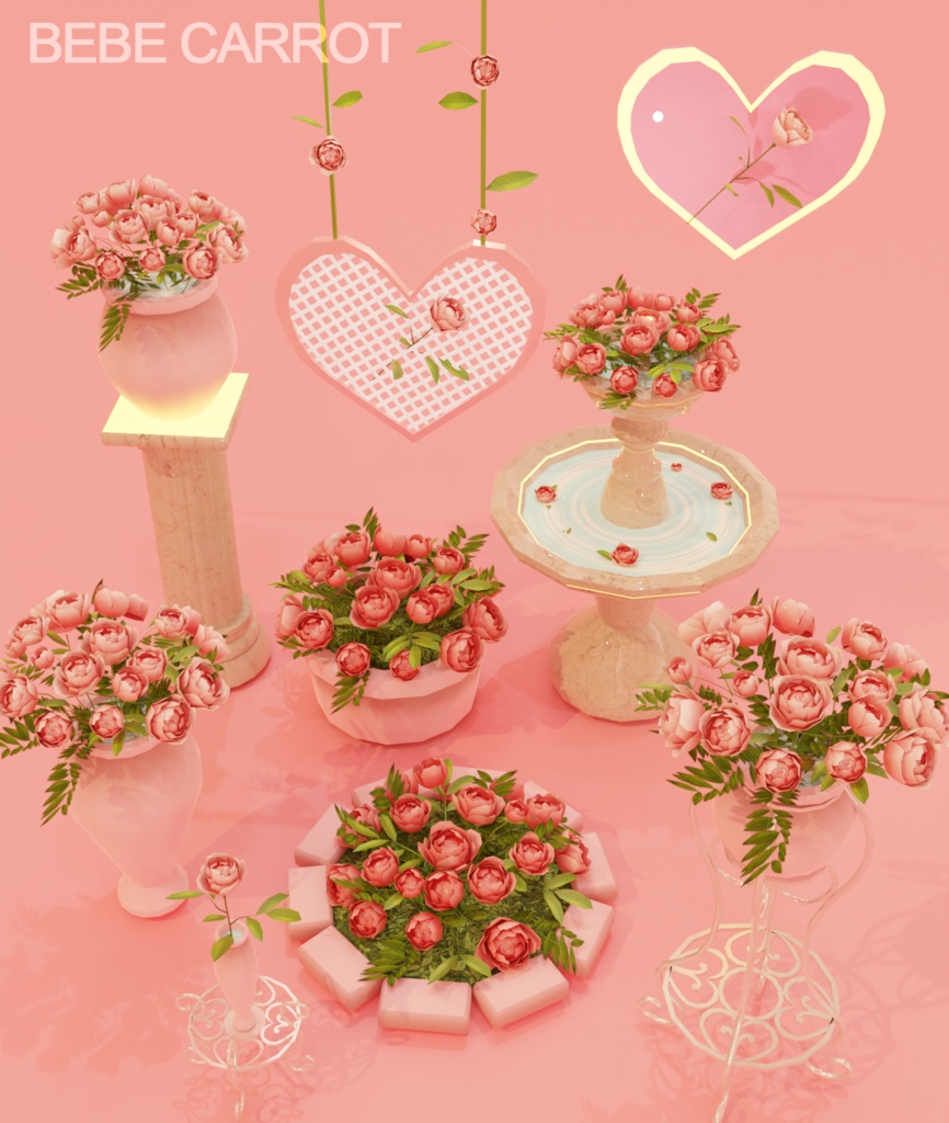 Pretty 花 Flower set