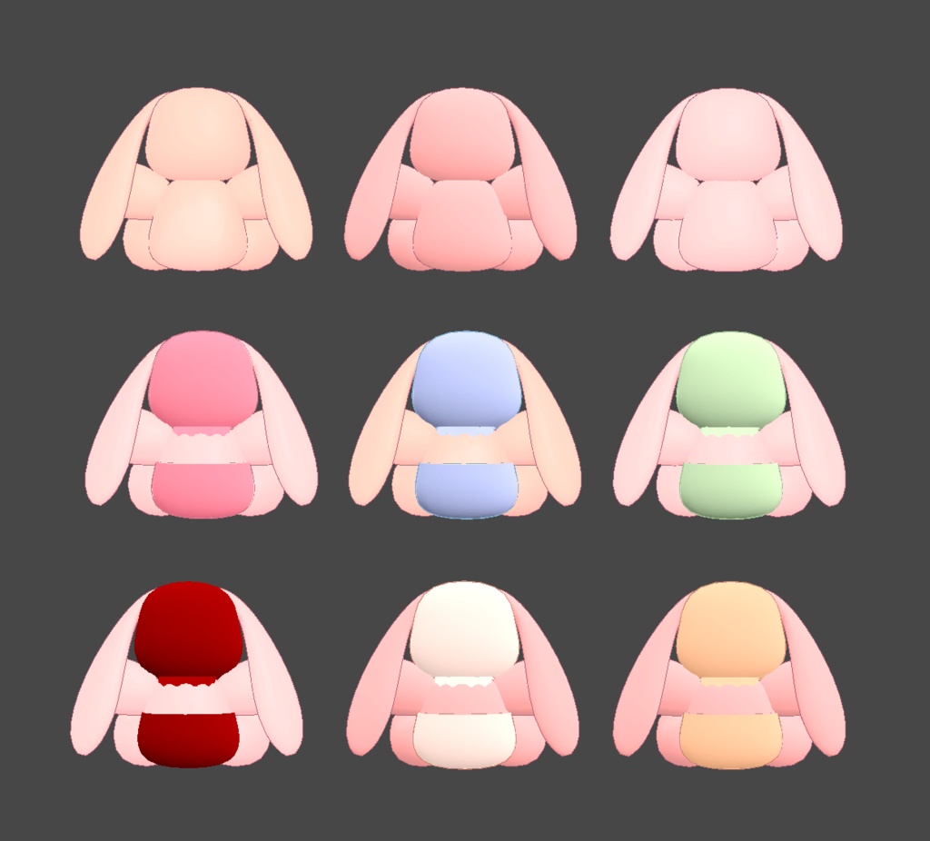 ぽぽ人形/ Bobo Doll / Bunny doll & bag/うさぎぬいぐるみ