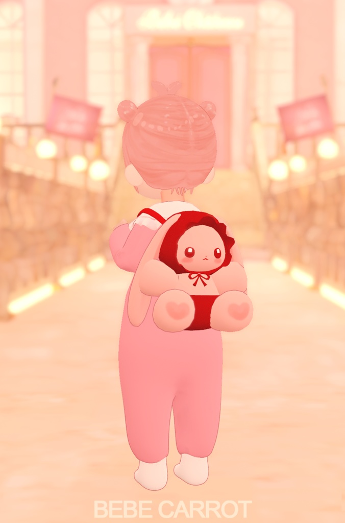 ぽぽ人形/ Bobo Doll / Bunny doll & bag/うさぎぬいぐるみ