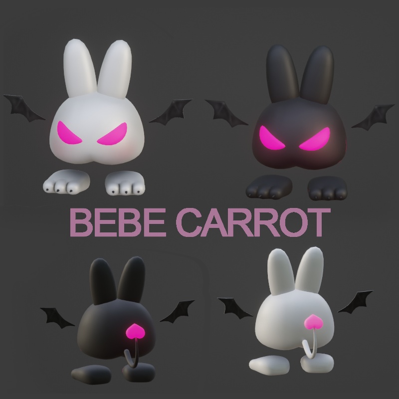 Devil Bunny 悪魔ウサギ ププ🦇 ハロウィン Halloween